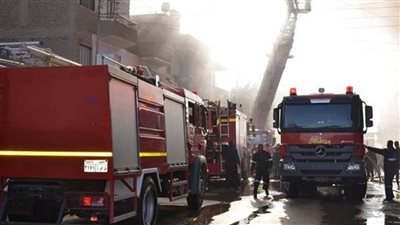 اندلاع حريق في 8 منازل بأسيوط 