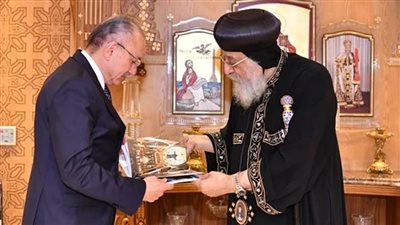 البابا تواضروس لسفير تركيا بالقاهرة: الوضع فى غزة مؤلم ويخلو من كافة القيم الإنسانية