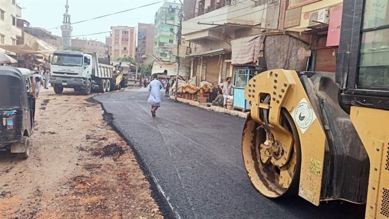 رصف شوارع منفلوط