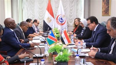 وزير الصحة يستقبل وزير صحة ناميبيا لبحث سبل التعاون وتبادل الخبرات