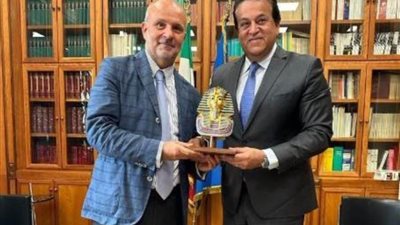 وزير الصحة يبحث التعاون مع نظيره الإيطالي بمقر الوزارة بالعاصمة الإدارية