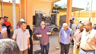 محافظ أسيوط يتفقد أعمال تنفيذ محطة رفع صرف صحي النواميس