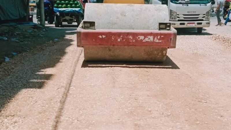 جانب من اعمال الرصف