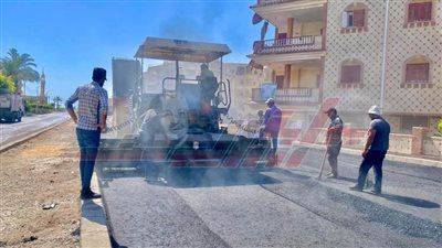 رصف منطقة الأمل بمصيف بلطيم ضمن مشروعات الخطة الاستثمارية بكفر الشيخ