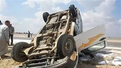 إصابة 23 شخصًا يحملون جنسيات سودانية في حادث انقلاب سيارة بطريق العلاقي شرق أسوان