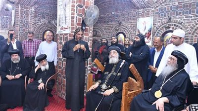 البابا تواضروس الثاني يبدأ زيارته للفيوم بتفقد دير الأنبا ارو 