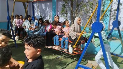 بالصور.. ألعاب ترفيهية ومسابقات وهدايا فى أول أيام عيد الأضحى بمراكز شباب الغربية 