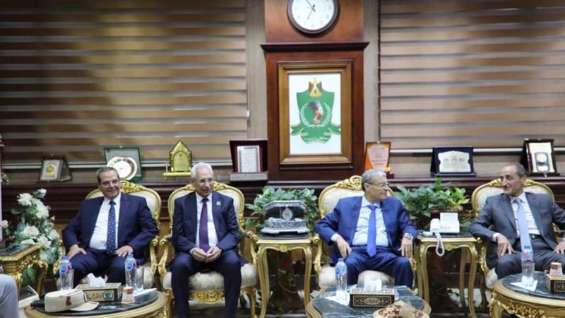 محافظ المنيا يستقبل