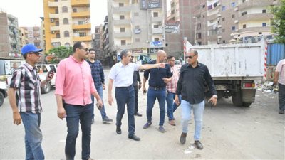  بالصور.. محافظ الغربية يتفقد أعمال النظافة ورفع الإشغالات في المحلة الكبرى