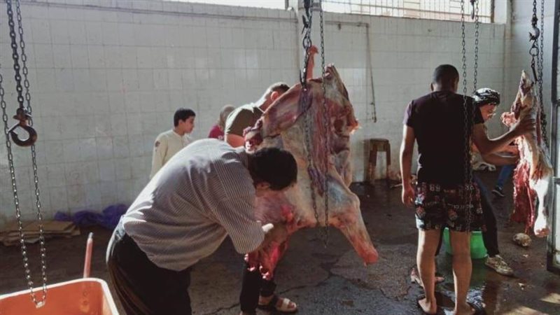 ذبح الأضاحي بالمجازر