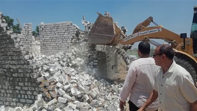 إزالة 20 حالة تعد على مساحة 2651 م2 بنطاق 6 مراكز بالبحيرة 