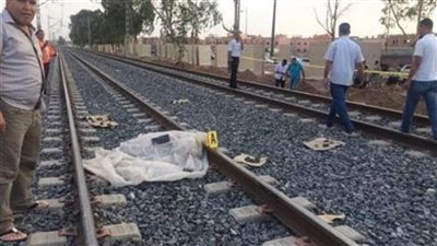 مصرع شخص مجهول الهوية صدمه قطار في قليوب