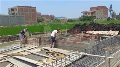 إزالة التعديات على الأراضي الزراعية ومخالفات البناء بكفر الشيخ