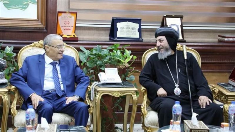 محافظ المنيا يستقبل