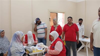 تقديم خدمات طبية مجانية ل395 مواطنا بمختلف التخصصات بقرية أبيس الثالثة