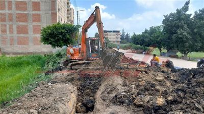 إنجاز 70٪ من أعمال إحلال وتجديد شبكة الانحدار بمنطقة 