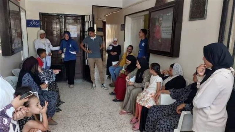 جانب من القافلة الطبية