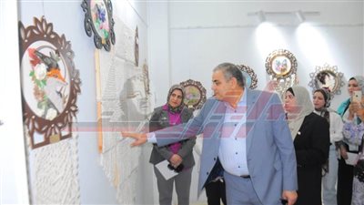 افتتاح معرض رحلة قصقوصة قماش لقسم التربية الفنية بجامعة كفر الشيخ