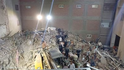 ارتفاع عدد وفيات منزل أسيوط المنهار إلى 6 أشخاص 