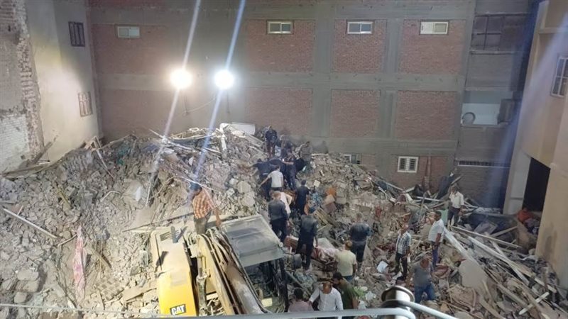 منزل اسيوط المنهار