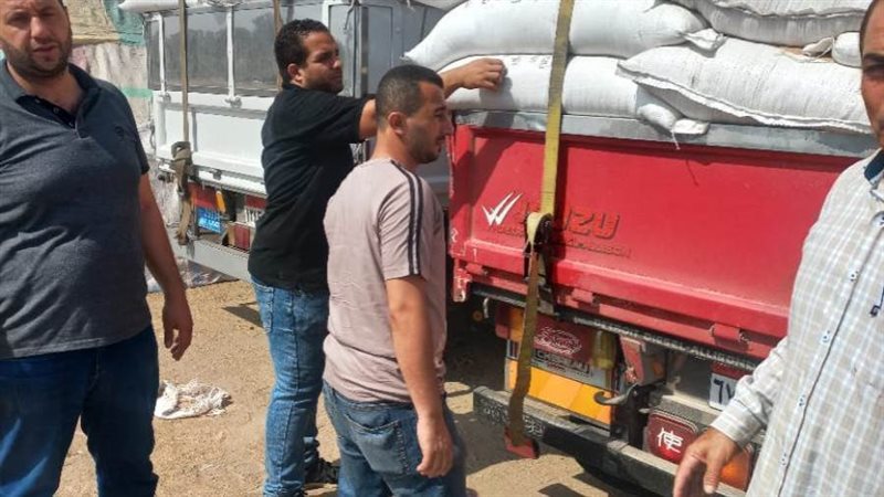 ضبط 24 طن نخالة قبل