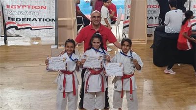 ناشئات كاتا الأهلي يحصلن علي المركز الثاني والميدالية الفضية ببطولة منطقة القاهرة التنشيطية