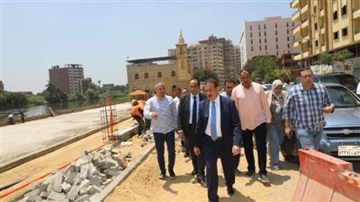 محافظ المنوفية يتفقد أعمال التطوير بكورنيش شبين الكوم الجديد