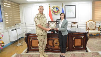 محافظ البحيرة تستقبل قائد المنطقة الشمالية لتقديم التهنئة وبحث سبل التعاون المشترك 