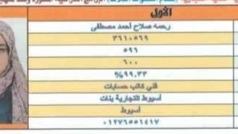طالبة من أسيوط