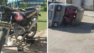 مصرع سيدة وشخصين خلال حادث تصادم في بنها