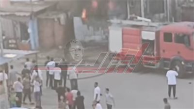 حريق محول كهرباء بسبب حرارة الجو ببورسعيد 