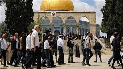  مُستوطنون يقتحمون باحات الأقصى بحماية شرطة الاحتلال الإسرائيلي