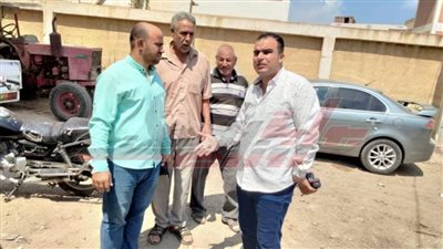 رئيس مدينة الحامول بكفر الشيخ يتفقد قرية الزعفران