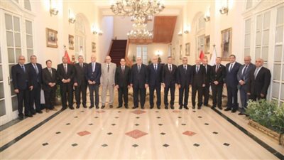 رئيس مجلس القضاء الأعلى والنائب العام يزوران المستشار أحمد عبود بمجلس الدولة