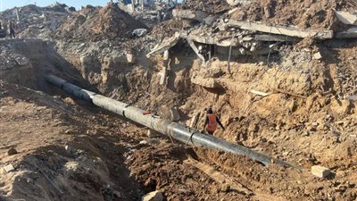 سلطة المياه تعلن اصلاح خط المياه لشمال قطاع غزة