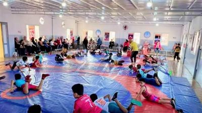 ضمن مبادرة صيف شبابنا.. تدريبات المصارعة الروماني بكفر الشيخ