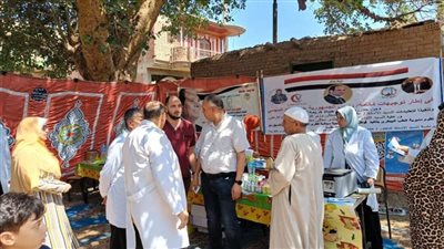 بالصور.. قافلة بيطرية تعالج 2750 طائرًا وماشية في مركز السنطة بالغربية