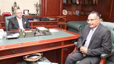 محافظ بني سويف يلتقي مدير مديرية التضامن الاجتماعي الجديد