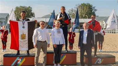 منتخب مصر للفروسية يحصل على الميدالية الفضية 