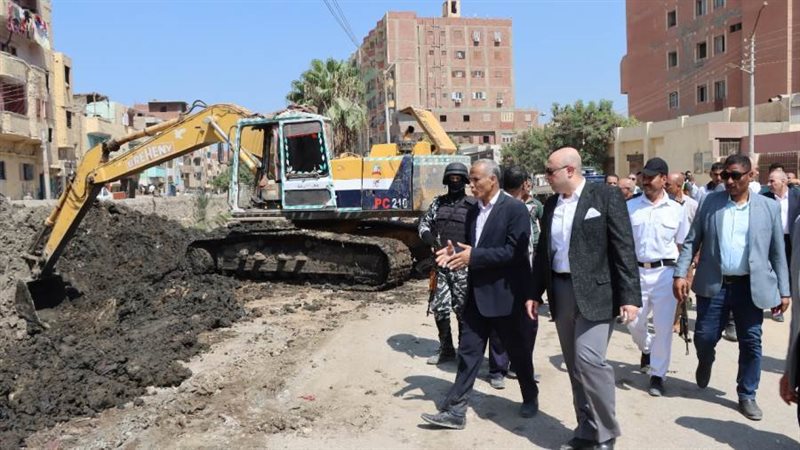 تغطية ترعة بوش بمدينة