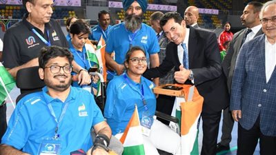 وزير الشباب والرياضة يفتتح بطولة العالم للبوتشيا 