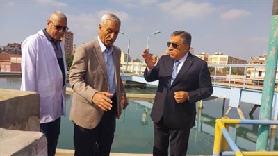 محافظ الدقهلية يتفقد  التشطيبات النهائية  لتوسعات محطة مياه شربين