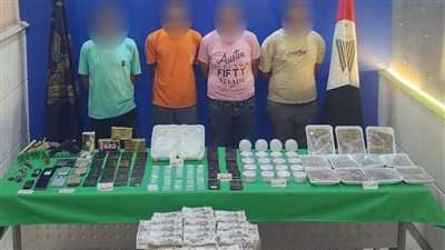 أجهزة الأمن  تضبط بؤرة مخدرات بالقاهرة تقدر بـ2,5 مليون جنيه