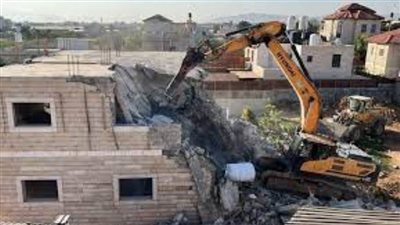 الاحتلال الإسرائيلي يهدم 4 فلل سياحية في مدينة أريحا