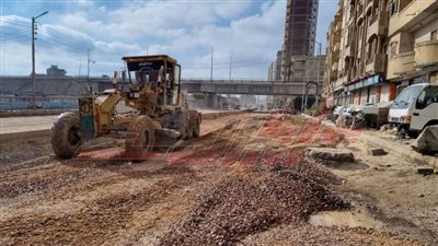 بتكلفة 4 ملايين جنيه.. رصف شارع الجيش بدسوق في كفر الشيخ