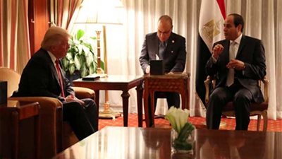 السيسي يجري إتصالاً هاتفيا بالرئيس الأمريكي المنتخب دونالد ترامب‎