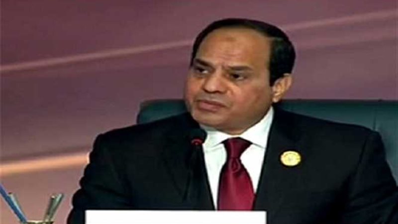 السيسى: مصر تضع السلم