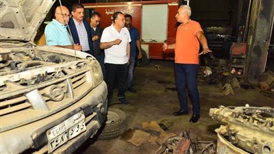 محافظ أسيوط يتفقد مركز صيانة السيارات والمعدات الثقيلة