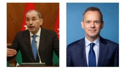 وزير الخارجية الأردني يتلقى اتصالاً هاتفياً من نظيره الهولندي