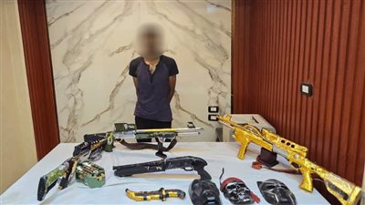 سقوط شخص بالقاهرة بحوزته أسلحة نارية وذخائر 